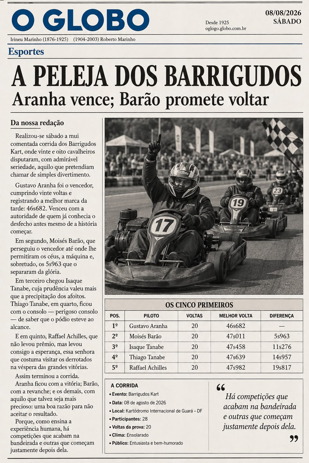 1º Festival de Kart Rental do DF — É notícia...